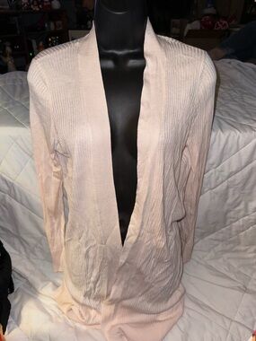 LOFT Open Front Knit Longline Cardigan Sweater